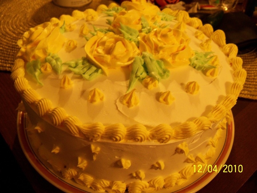 Yellow Rose Cake