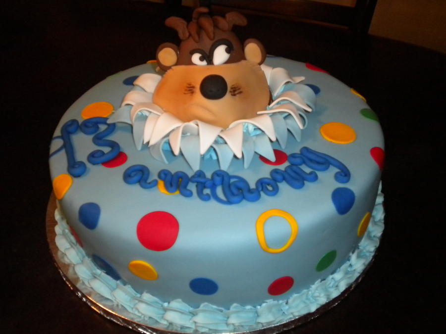 Tasmanian Devil Birthday Cake Tasmanian Devil Birthday Cake