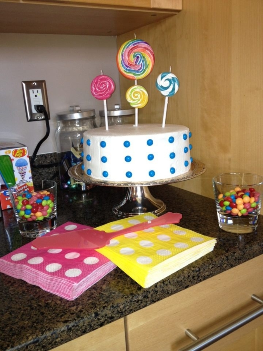 Candy Buttons Cake