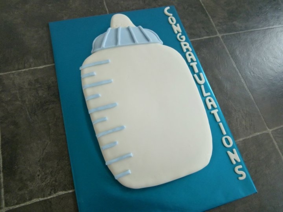 Baby Bottle Cake