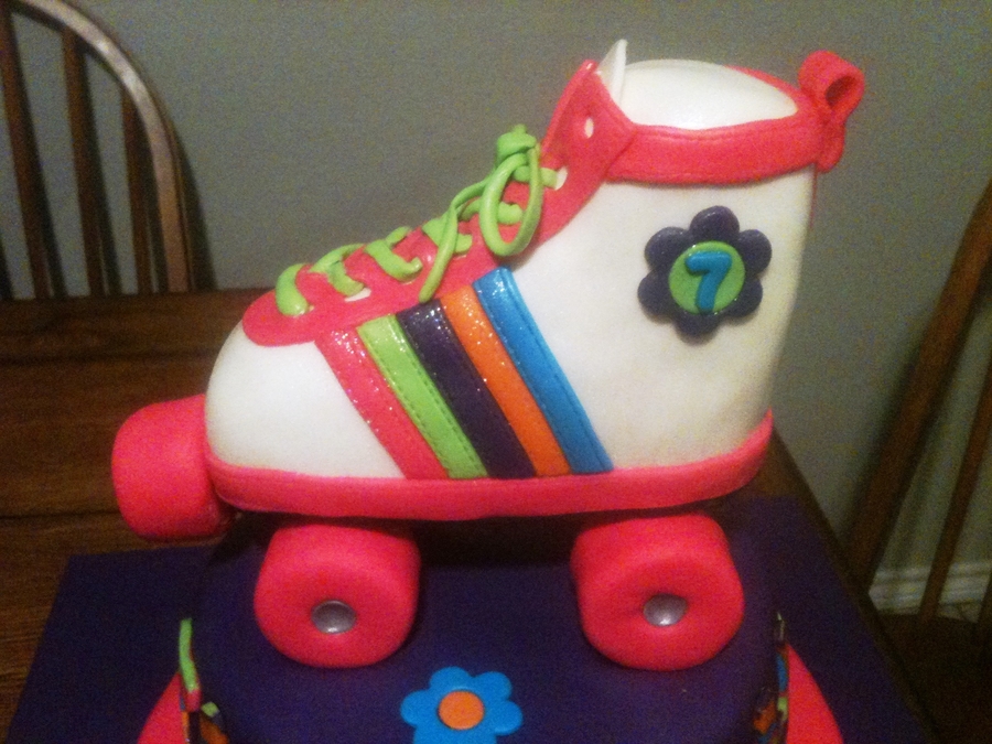 70's Roller Skate Cake