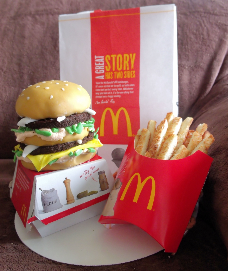 big mac and fries