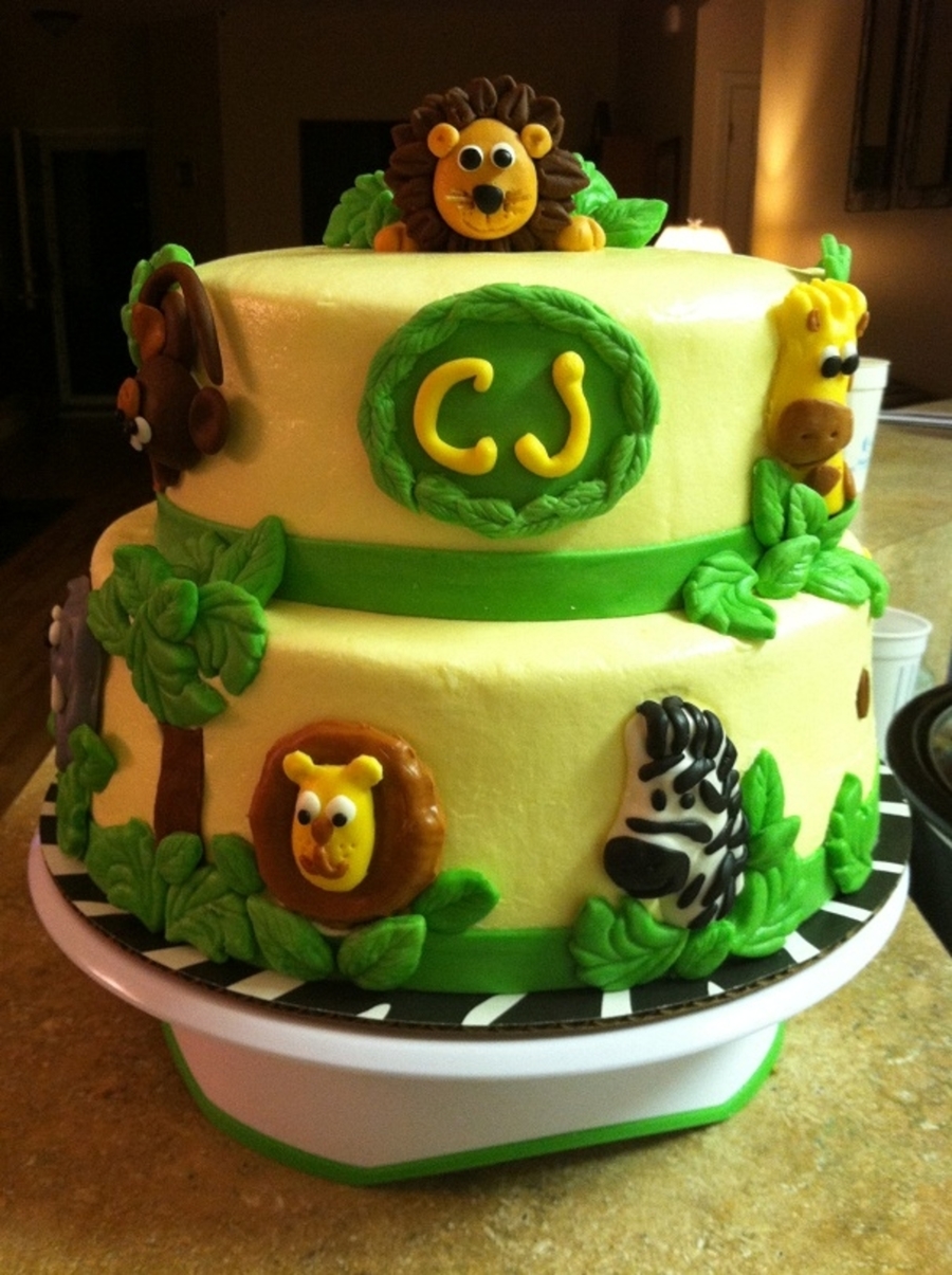 Safari Theme Baby Shower Cakecentral Com