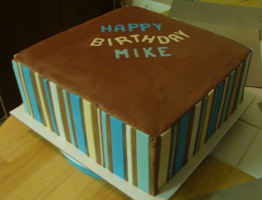 Masculine Birthday Cake - CakeCentral.com