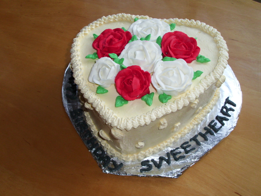 Heart Birthday Cake - CakeCentral.com
