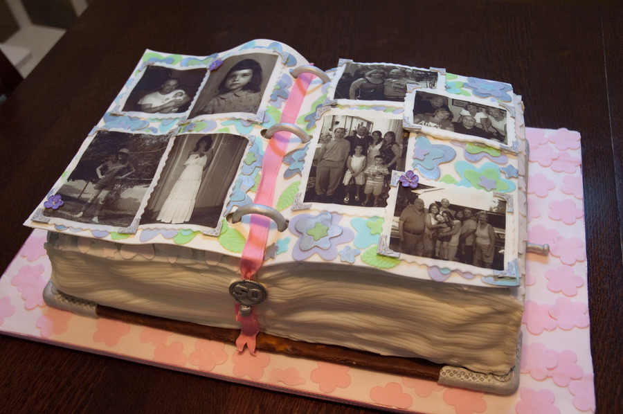 Photo Album Cake