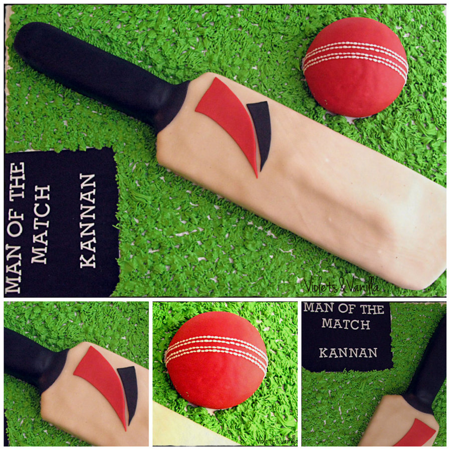 Cricket Bat Cake