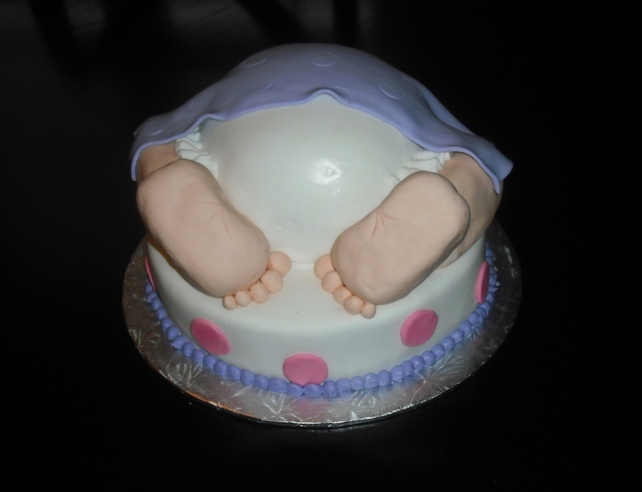 Baby Bum Shower Cake