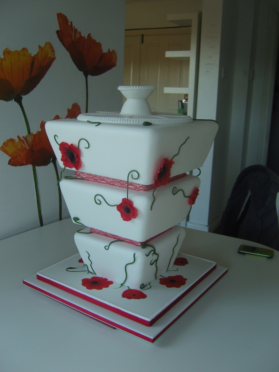 Upside Down Wedding Cake