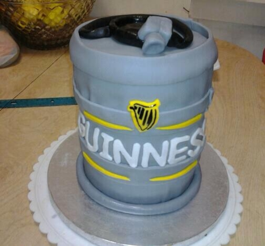 Guinness Keg Birthday Cake - CakeCentral.com