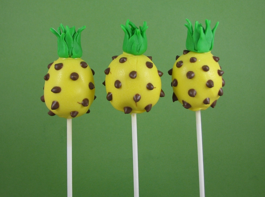 Pineapple Cake Pops