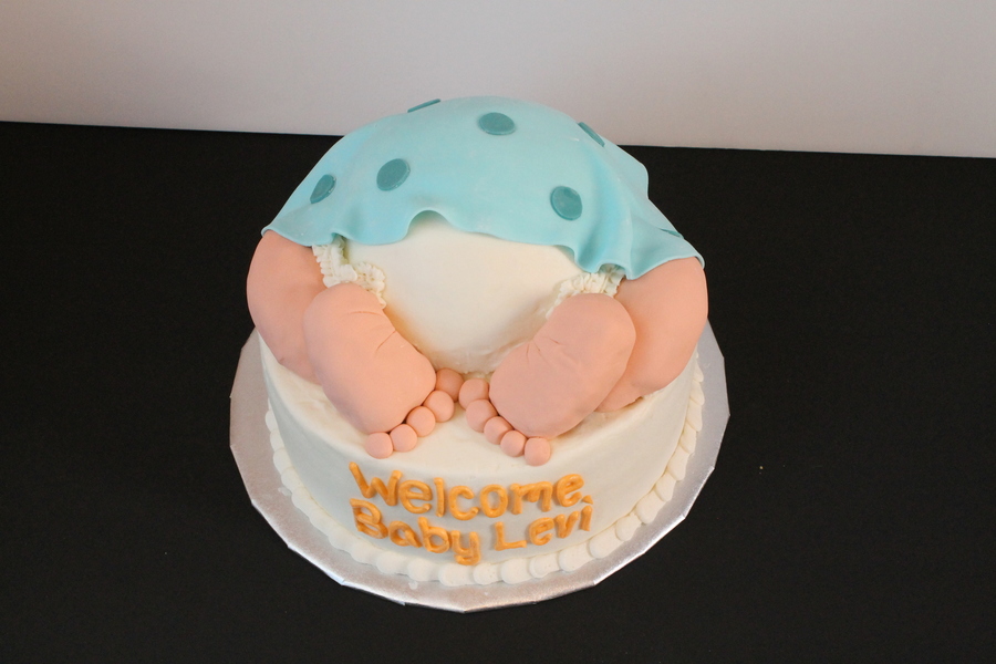 Baby Bum Shower Cake