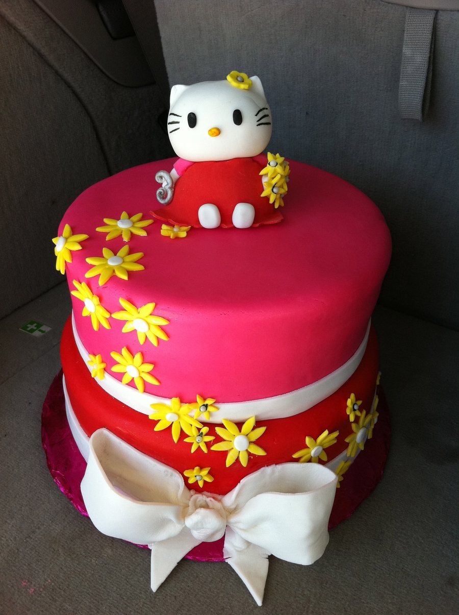 Hello Kitty Girl's Birthday Cake - CakeCentral.com