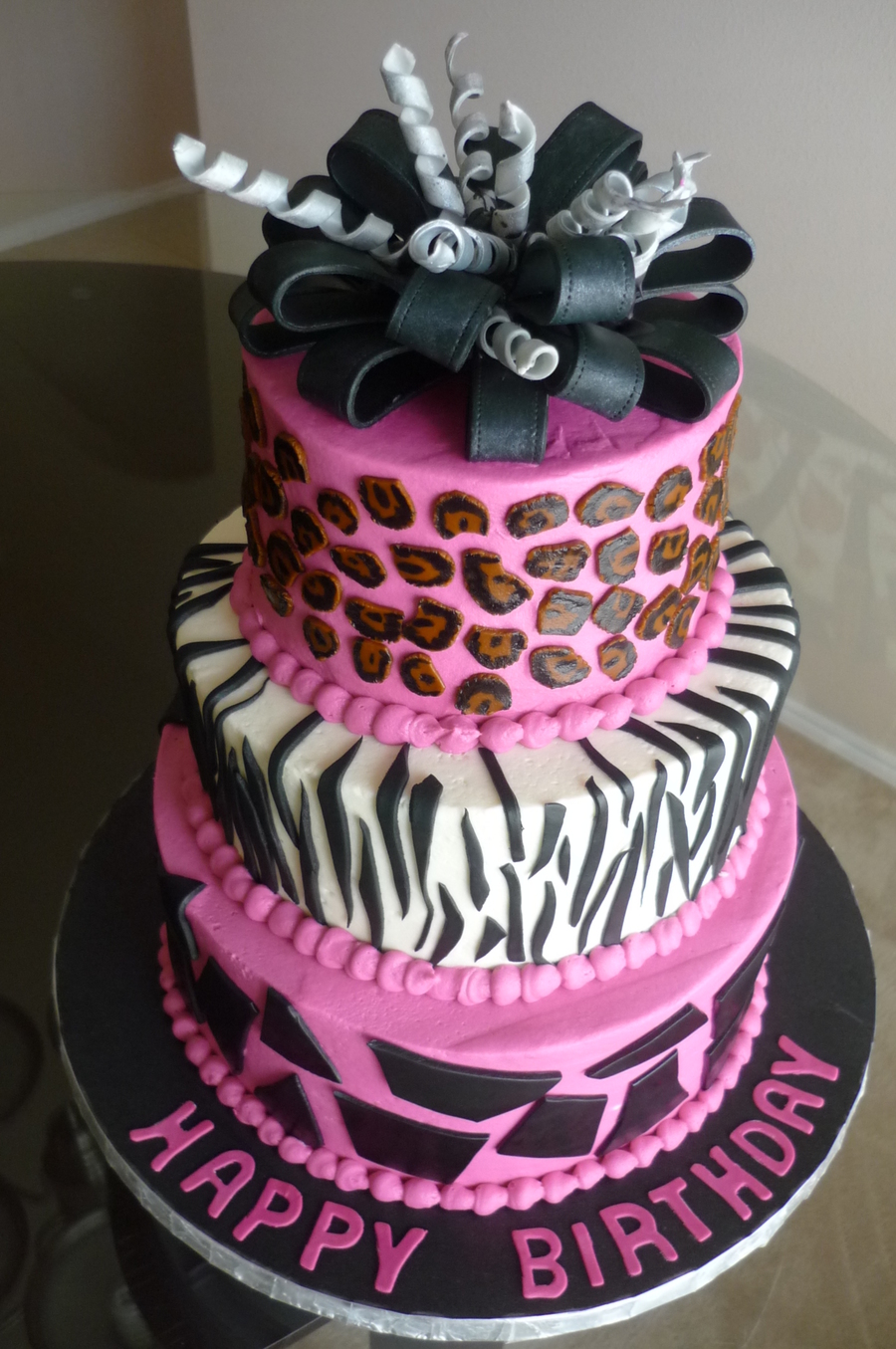 Animal Print Cake - CakeCentral.com