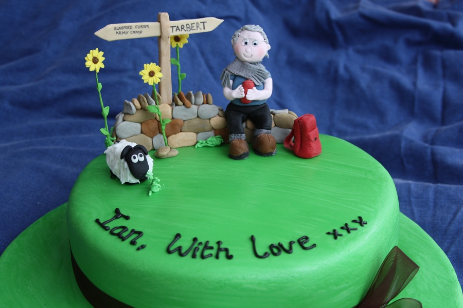 80Th Birthday Cake For A Walker/rambler