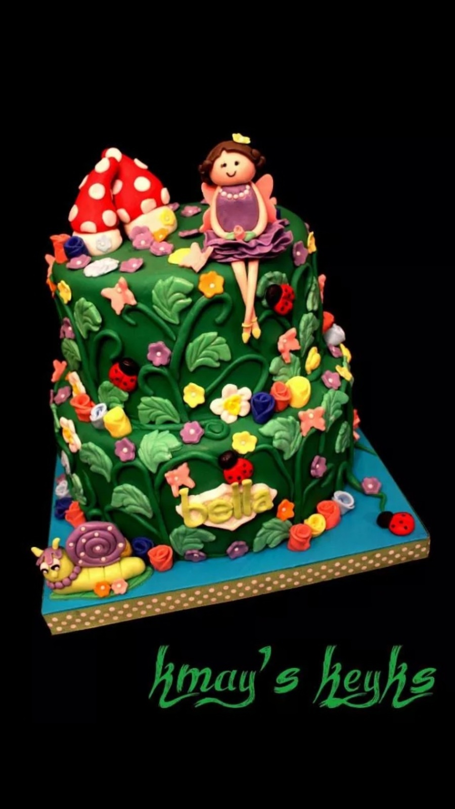 Fairy Garden Cake - CakeCentral.com