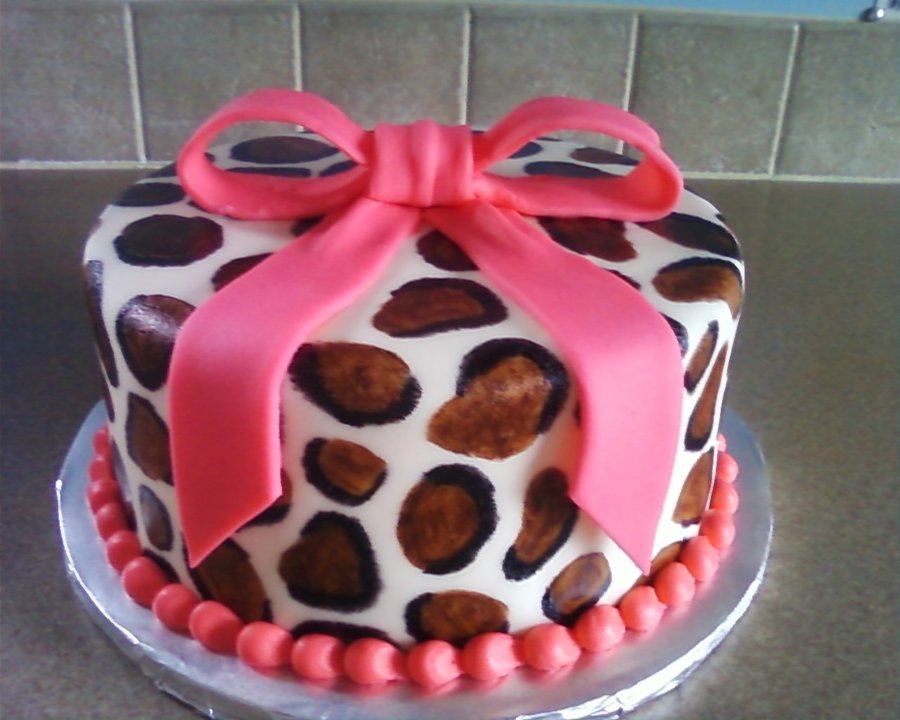 Leopard Print Cake