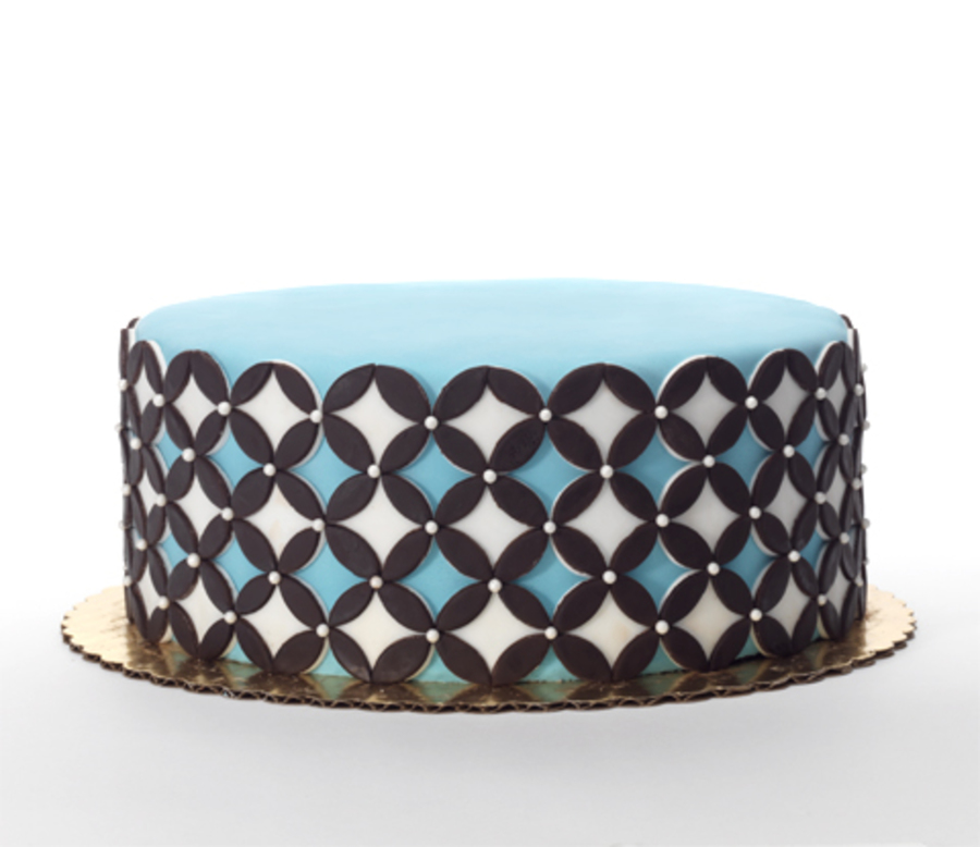 Geometric Circles Birthday Cake