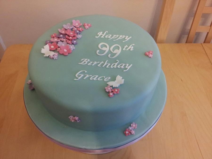 Classic 99Th Birthday Cake Classic 99Th Birthday Cake