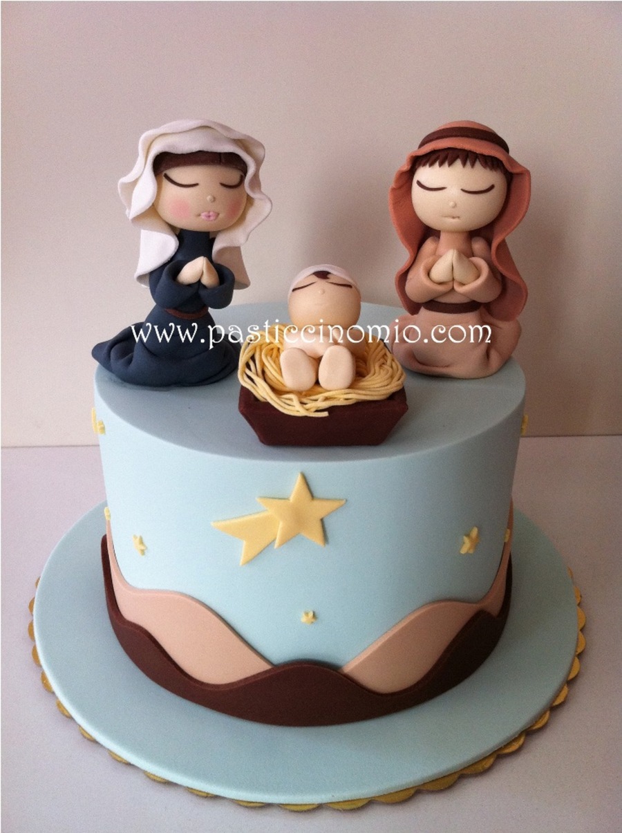 Nativity Scene Cake