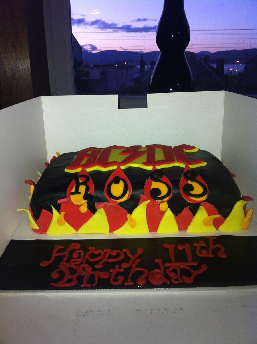 Ac Dc Cake - CakeCentral.com