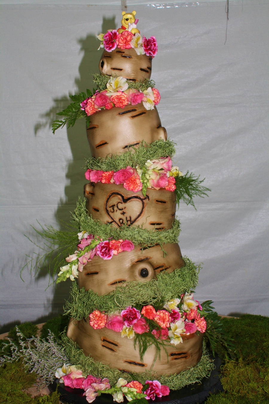 Topsy Turvy Tree Stump Wedding Cake - CakeCentral.com Topsy Turvy Tree Stump Wedding Cake - CakeCentral.com