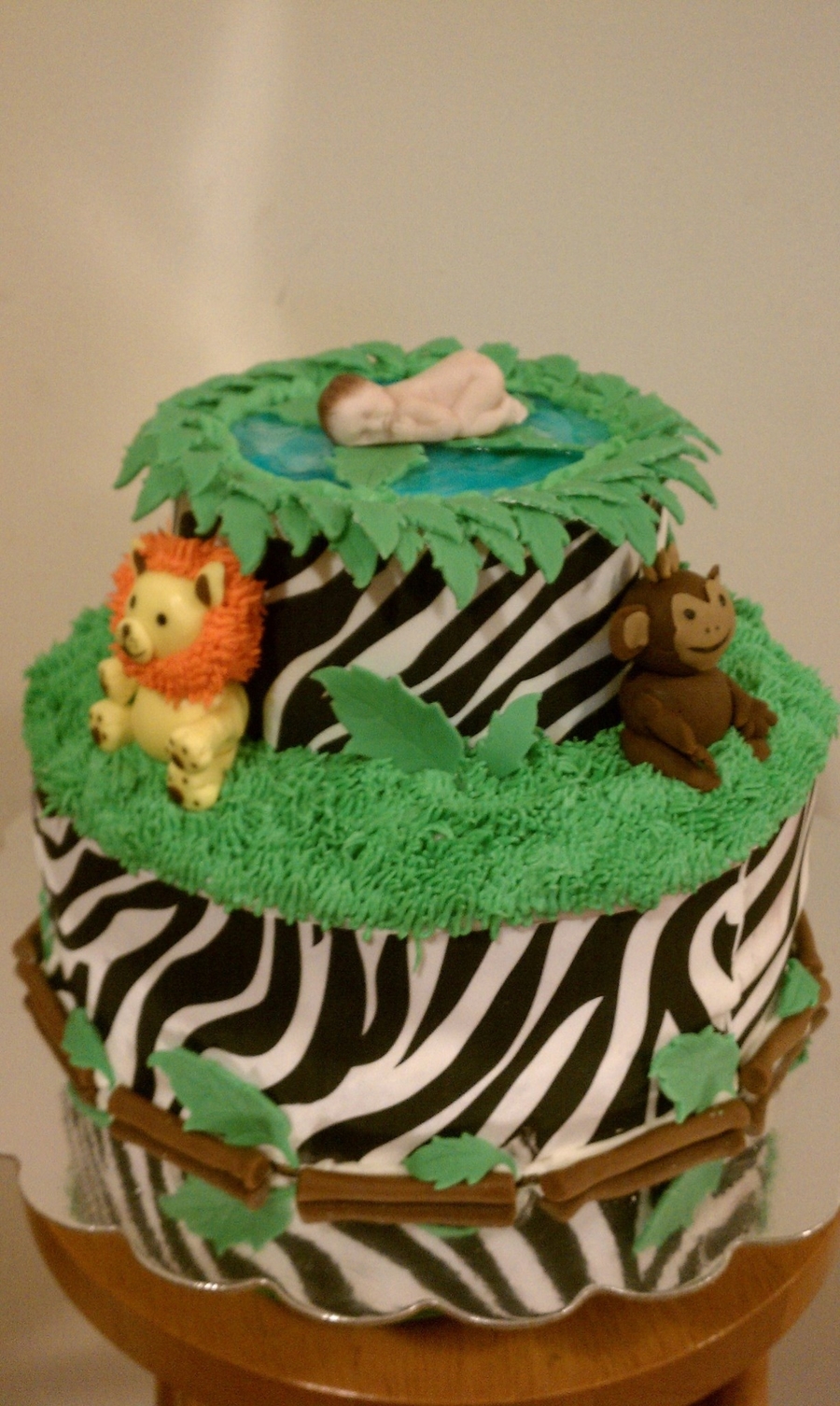 Safari Baby Shower Cake - CakeCentral.com