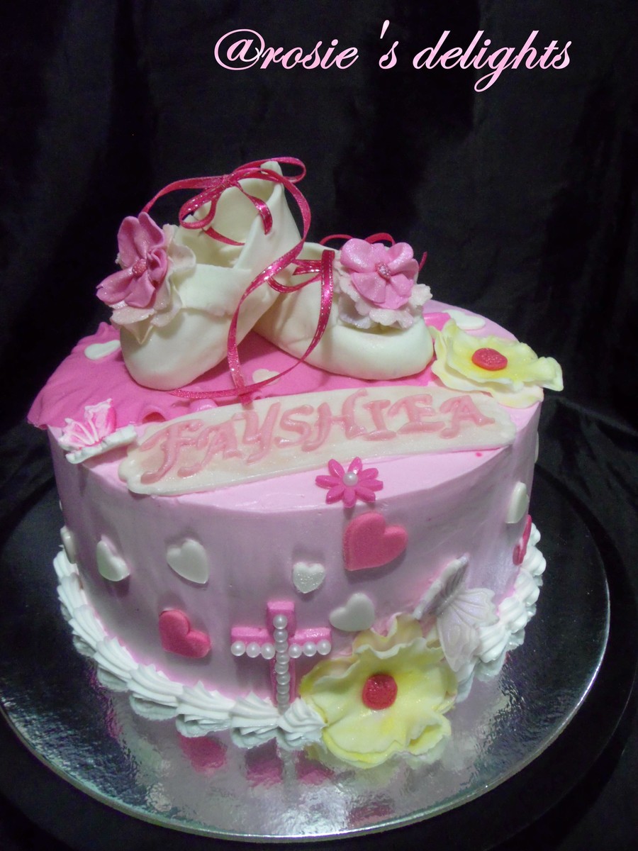 Christening Cake For A Girl