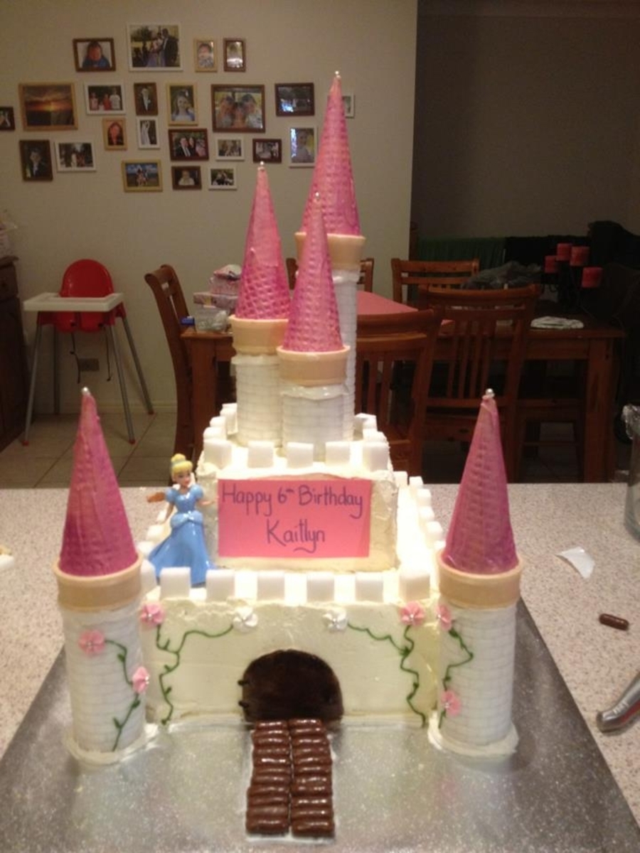 Disney Princess Castle Cake