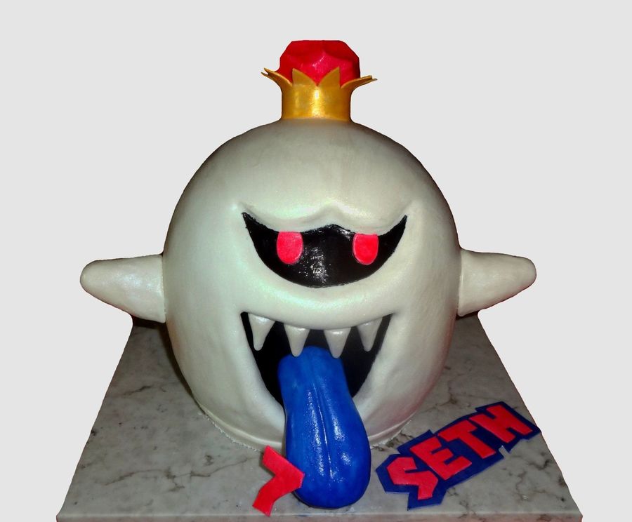 king boo boo luigis mansion birthday cake cakecentral com