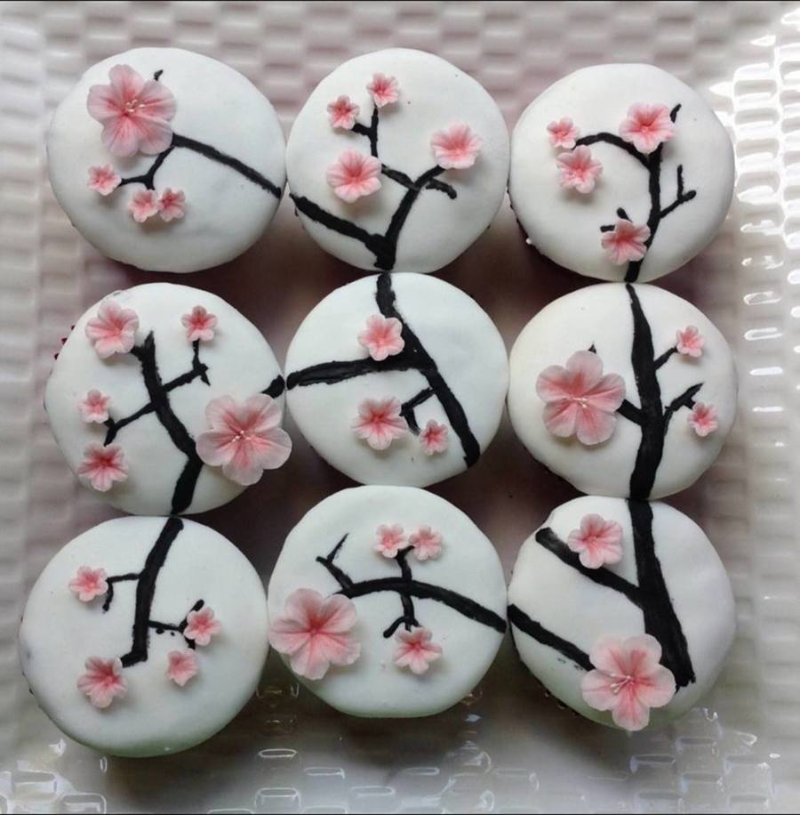 Cherry Blossom Cupcakes Cherry Blossom Cupcakes