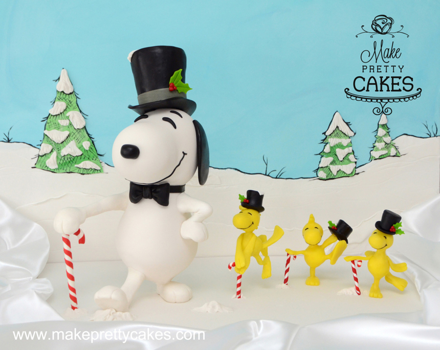 Snoopy best sale christmas cake