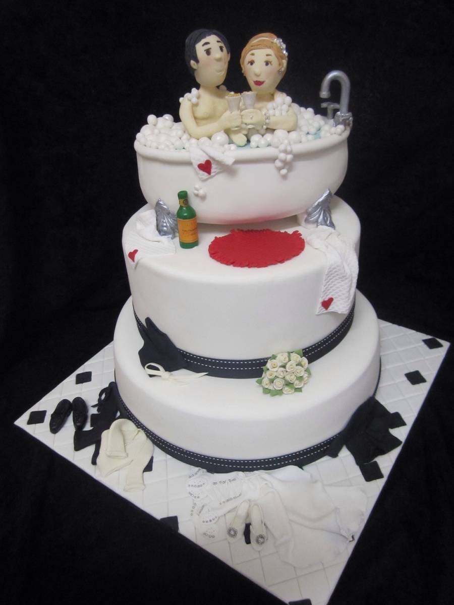 Bathtub Wedding Cake