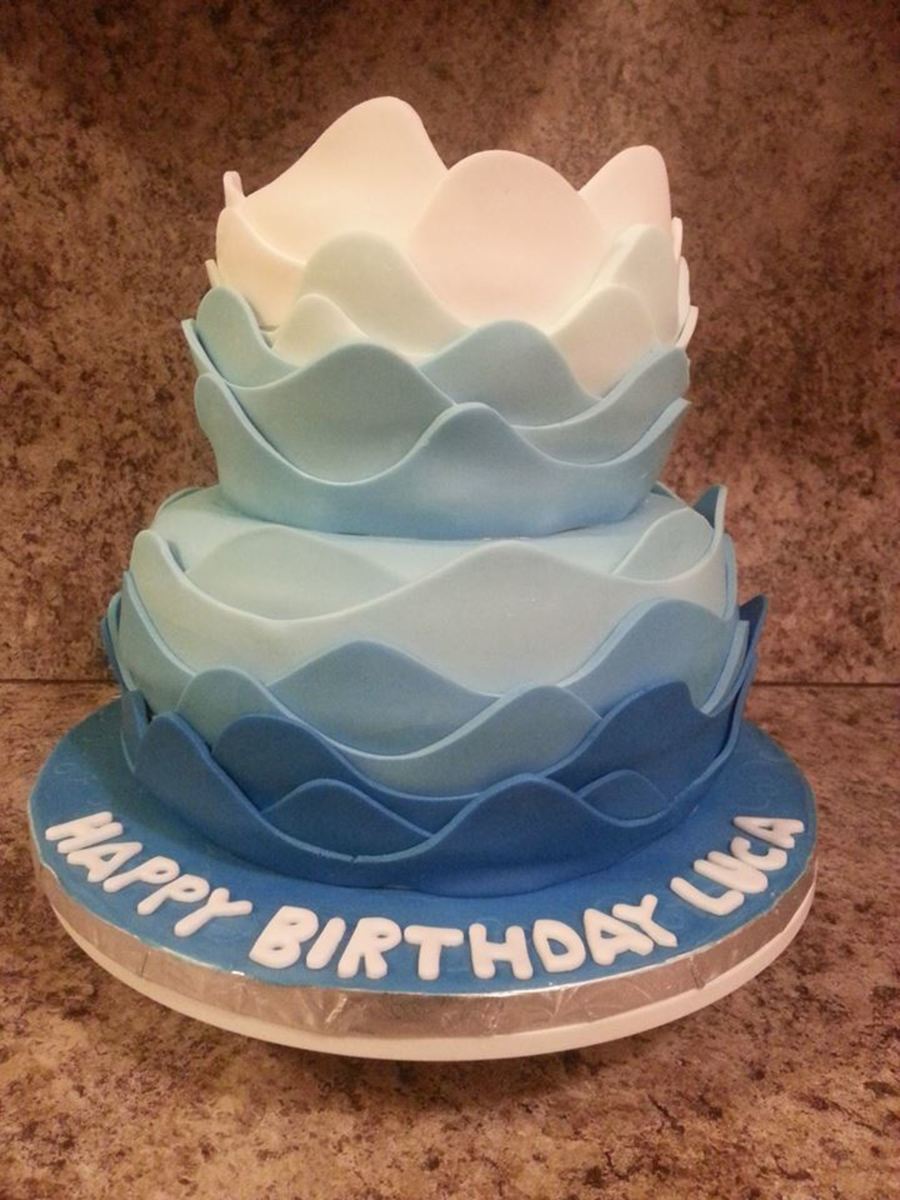 Ombre Wave Cake