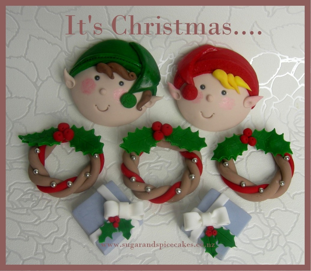 Christmas Cupcake Toppers By Www.sugarandspicecakes.co.nz - CakeCentral.com