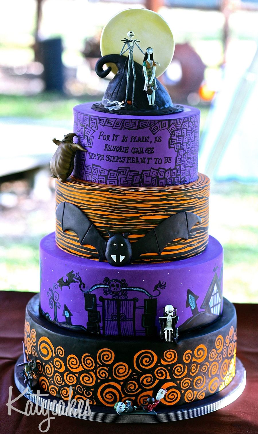 Nightmare Before Christmas Themed Wedding Cake CakeCentral