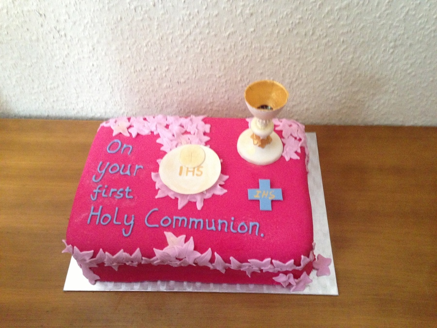First Holy Communion Cake For 8 Year Old Girl Cakecentralcom