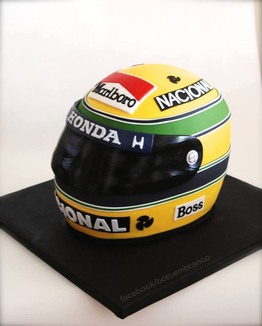 Ayrton Senna’S Helmet Replica - CakeCentral.com