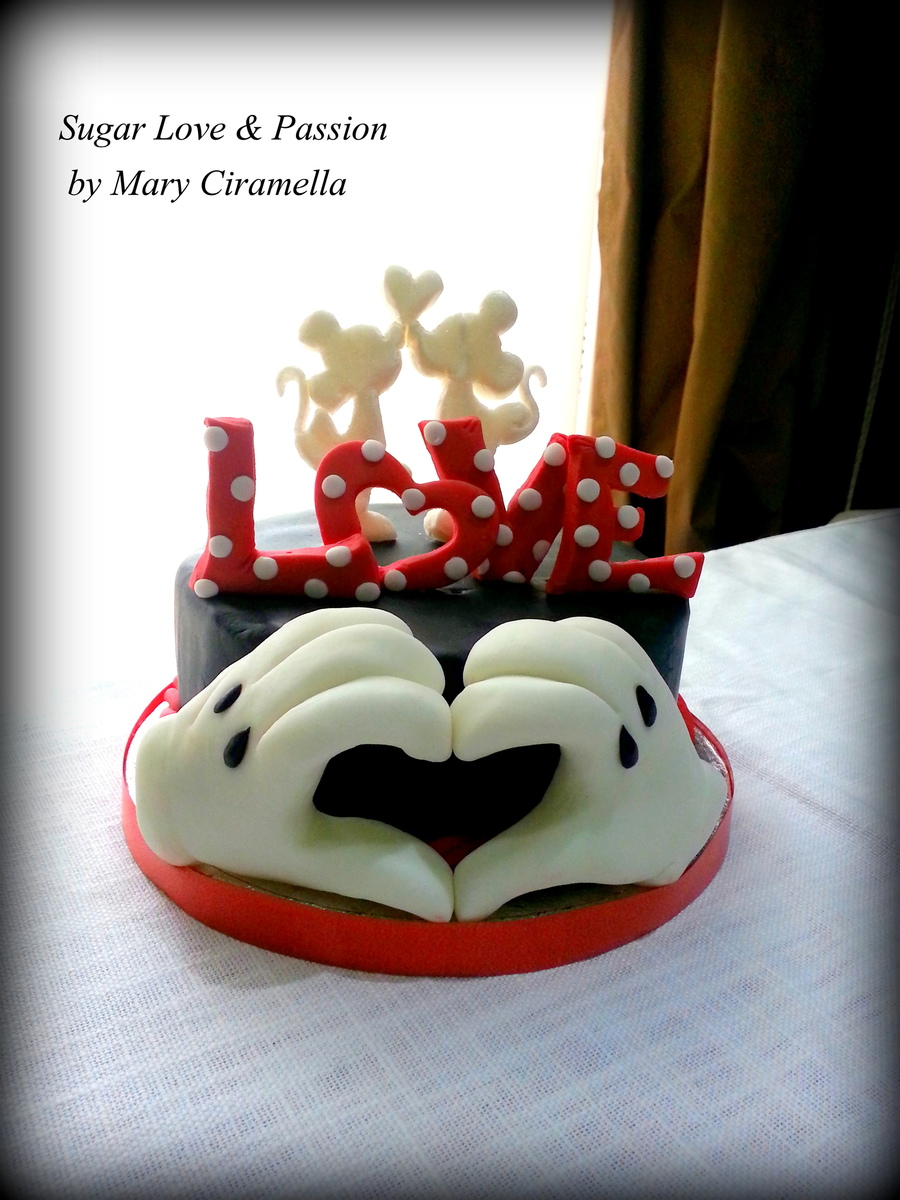 Minnie E Mickey Love Cake- San Valentine Disney ...