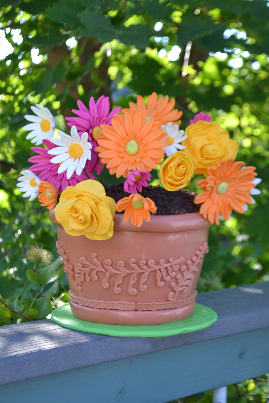 Flower Pot Cake