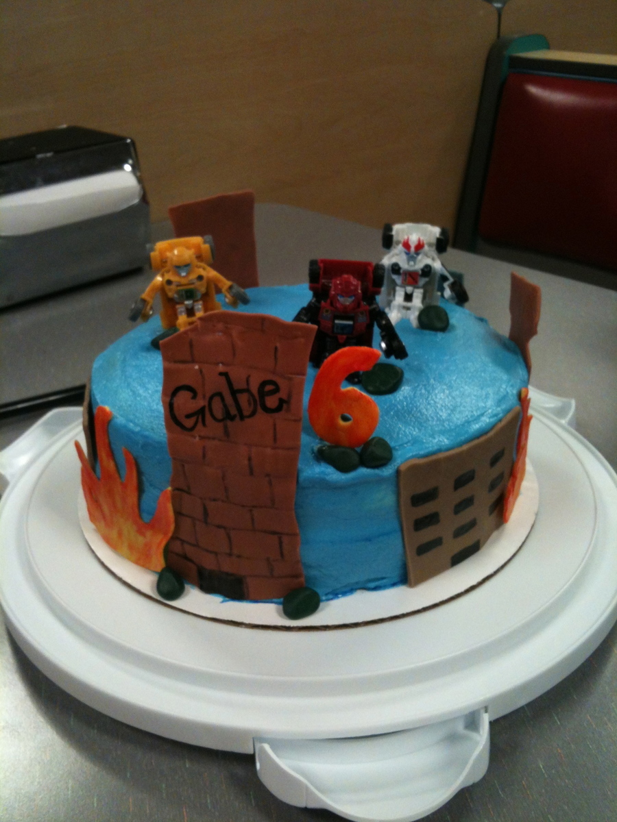 Toy Transformers Buttercream Frosting Fondant Decorations