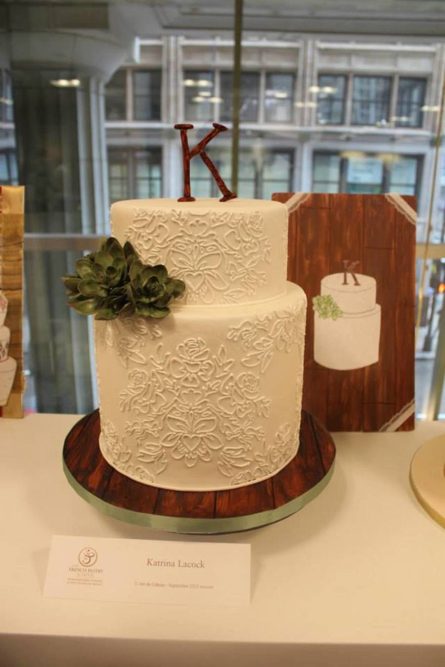 Rustic Succulent Wedding Cake On Central Rustic Succulent Wedding Cake On Central