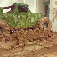 King Sling Cake Made this for my son's eighth birthday. He was so happy with the way it turned out :)