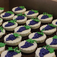 Vineyard Cupcakes Hand made grapes