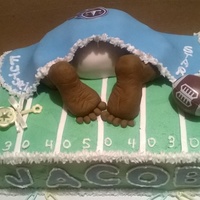 Baby Shower Baby under blanket.