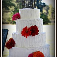 Rustic Wedding Cake Rustic icing wedding cake