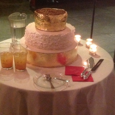Golden Wedding Cake