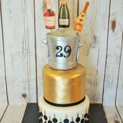 Black, Gold And White