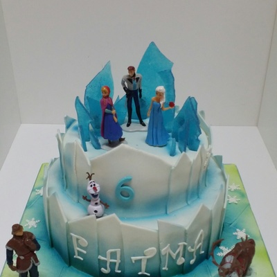 Frozen Cake With Lights