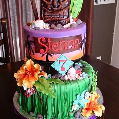 Hawaiian Luau Cake